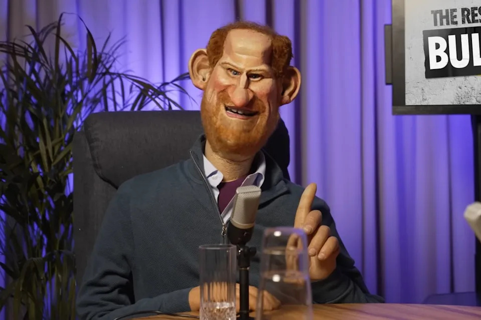 “Spitting Image: The Rest Is Bulls*!t” marked its return by poking fun at the “Spare” author in its first episode. @SpittingImage/YouTube