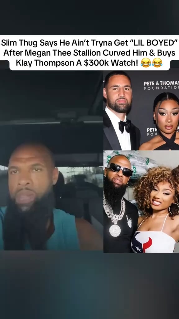Slim Thugh delusionally convinced himself that Megan Thee Stallion liked him cause she played his music during her Coachella set, now he's going on bizarre rant against her relationship with Klay Thompson.