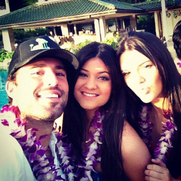 Brody Jenner with Kylie and Kendall Jenner.