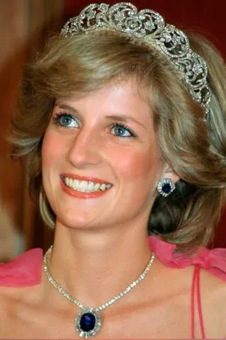 Getty Princess Diana in the Spencer tiara in Australia