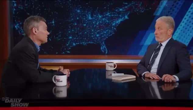 Jon Stewart on Gaza: “I feel like I’m watching something that is so self-evidently inhumane and horrific and to be told that I have to shut up because I risk the Jewish state by speaking out?... they’re putting the likelihood of a surviving Jewish state much more at risk with this type of action"