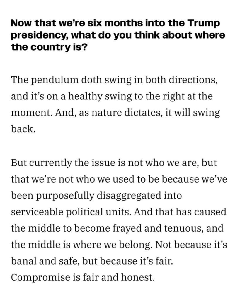 Harrison Ford on Trump's presidency & the current state of the U.S.: "In politics and in life, you don’t always get what you want, but you get what you get and you don’t get upset. They teach us that in kindergarten, but they also teach you to fight for what you think is right.”