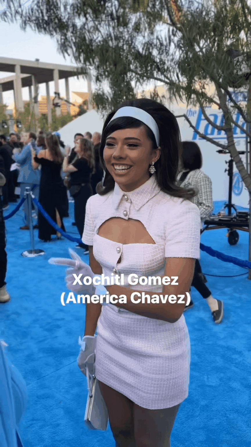 Xochitl Gomez at The Fantastic Four: First Steps LA Premiere, July 2025