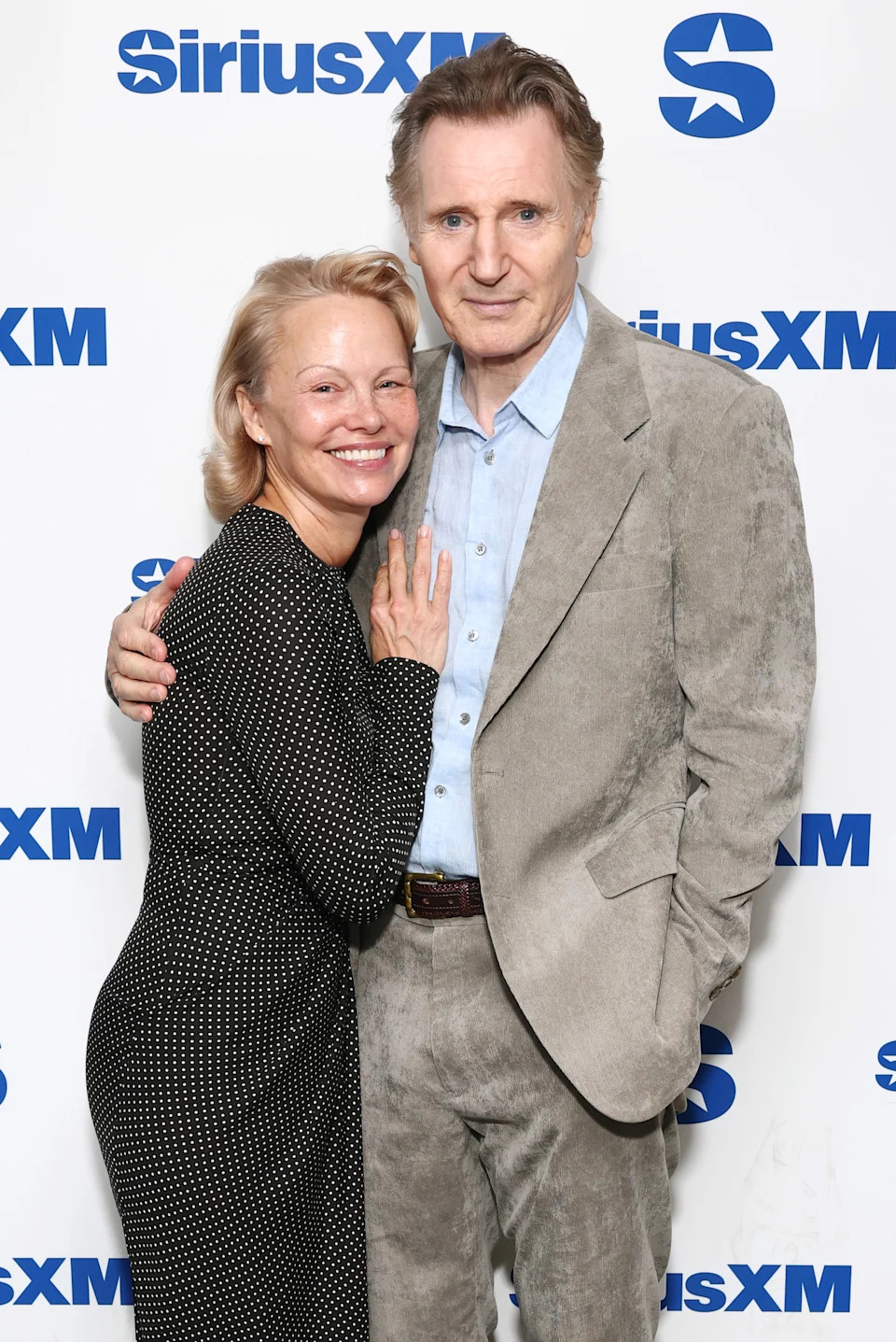 Pamela Anderson and Liam Neeson