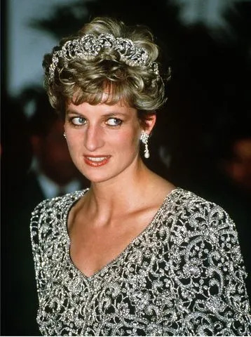 Getty Princess Diana in the Spencer tiara in February 1992