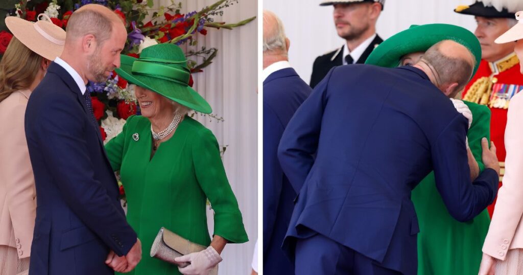 Prince William Kisses Stepmom Camilla in Rare Public Show of Affection During French State Visit
