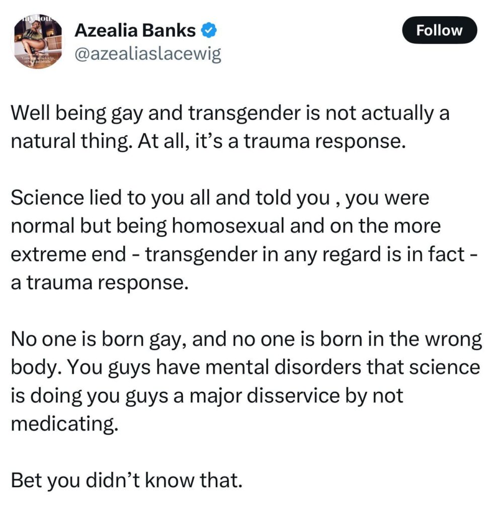 Azaelia banks goes full mask off