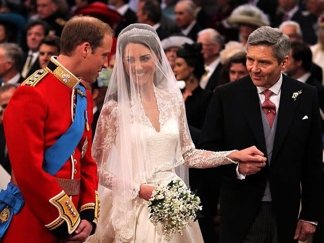 Dominic Lipinski - WPA Pool/Getty rince William, Kate Middleton and Michael Middleton at their wedding in 2011