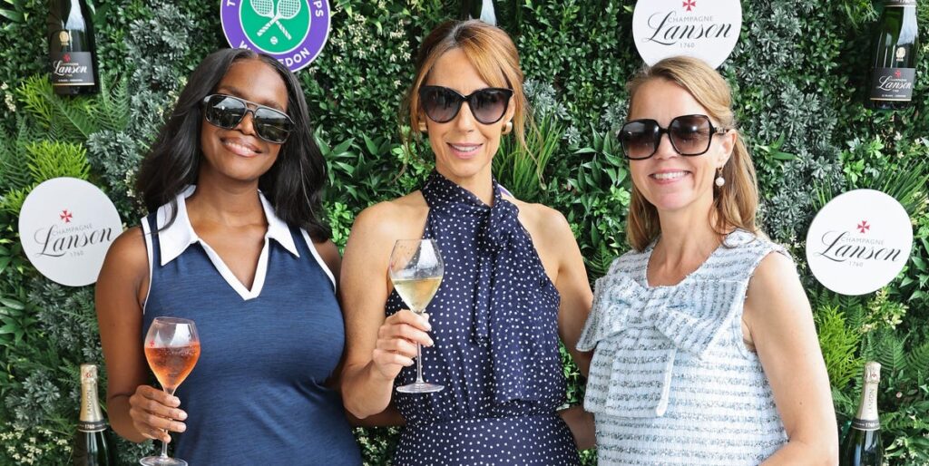 Alex Jones channels the Princess of Wales in Rixo dress for Wimbledon, with the girl gang we wish we were in Alex Jones channels the Princess of Wales in Rixo dress for Wimbledon, with the girl gang we wish we were in