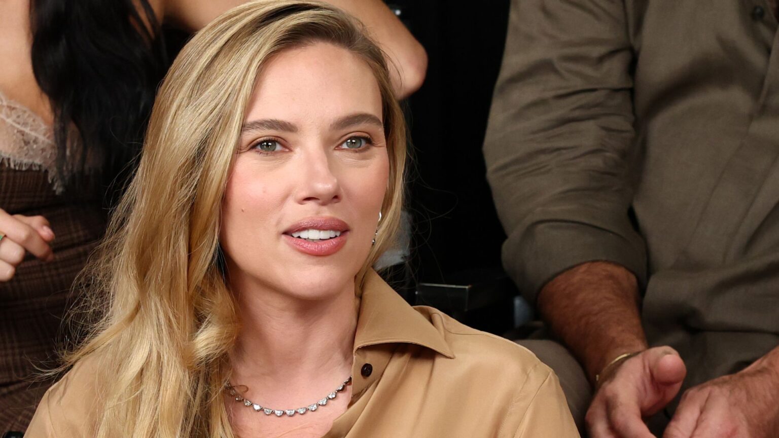 a headshot of scarlett johansson
