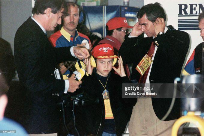 Prince William at the British Grand Prix held at Silverstone race track on July, 1992 in England.