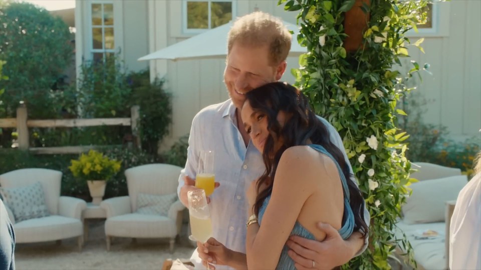Meghan Markle and Prince Harry in a commercial for her Netflix series.