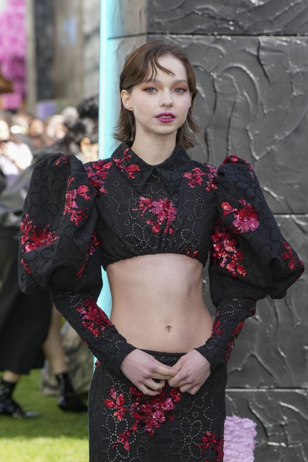Emma Myers at A Minecraft Movie’s world premiere at Cineworld Leicester SquareShe 2025