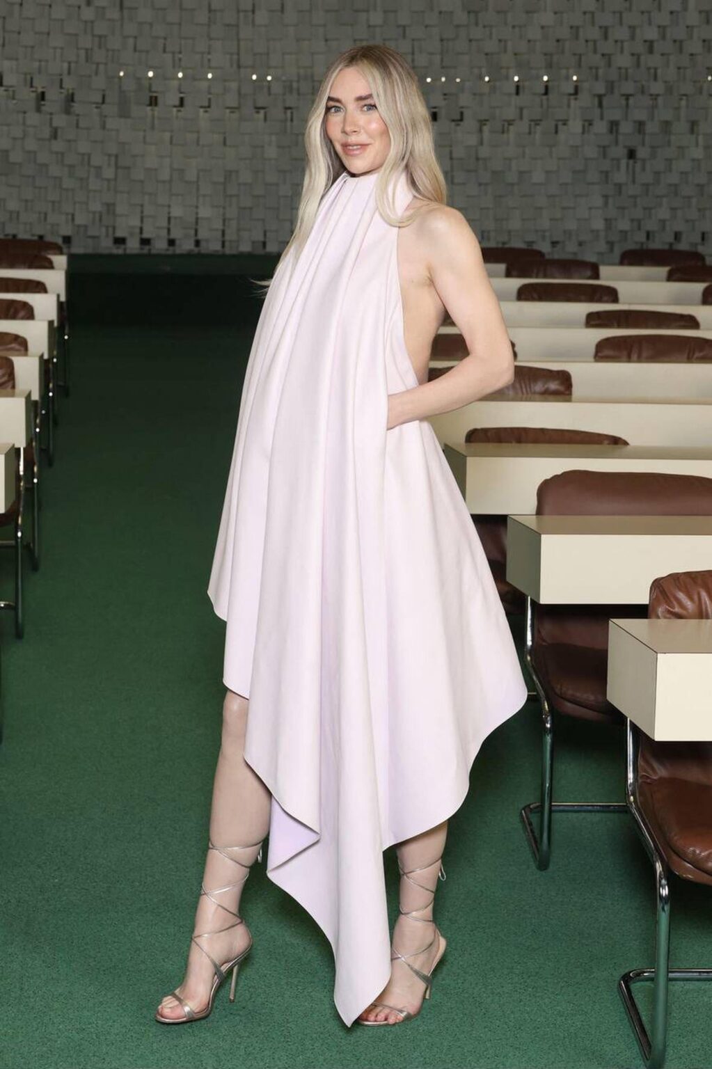 Vanessa Kirby attends the "The Fantastic Four: First Steps" Paris Special Event photocall at Espace Niemeyer in Paris, France on July 07, 2025.