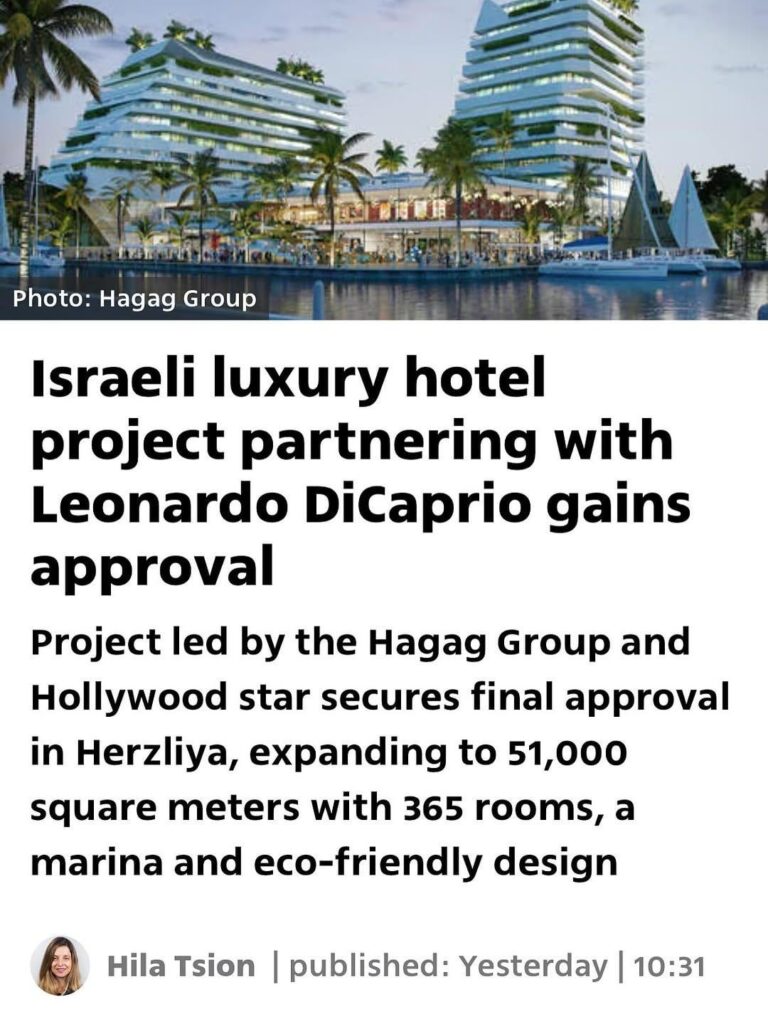 Leonardo DiCaprio to Build 'Eco-Friendly' Resort in Apartheid Israel