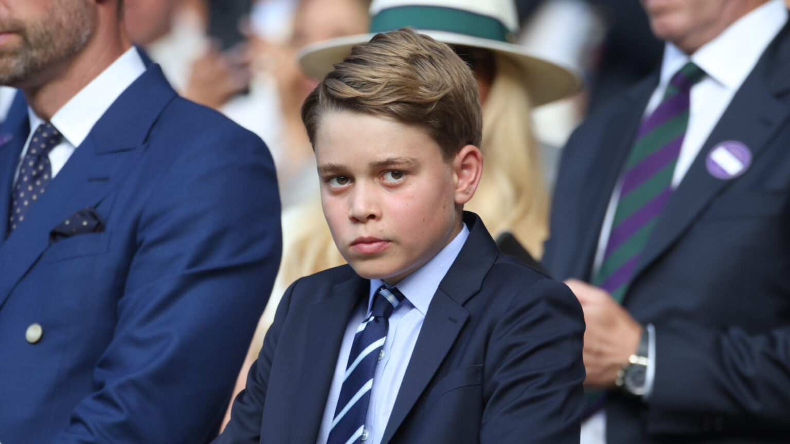 Prince George Will Inherit Huge Array of Future Royal Titles Prince George wears a suit and tie to Wimbledon on July 13 with father Prince William and sister Princess Charlotte