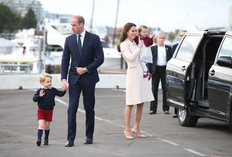 The Prince and Princess of Wales were pictured with Prince George and Princess Charlotte in Canada in October 2016.