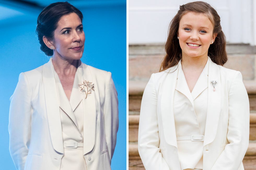 princess isabella of denmark white blazer