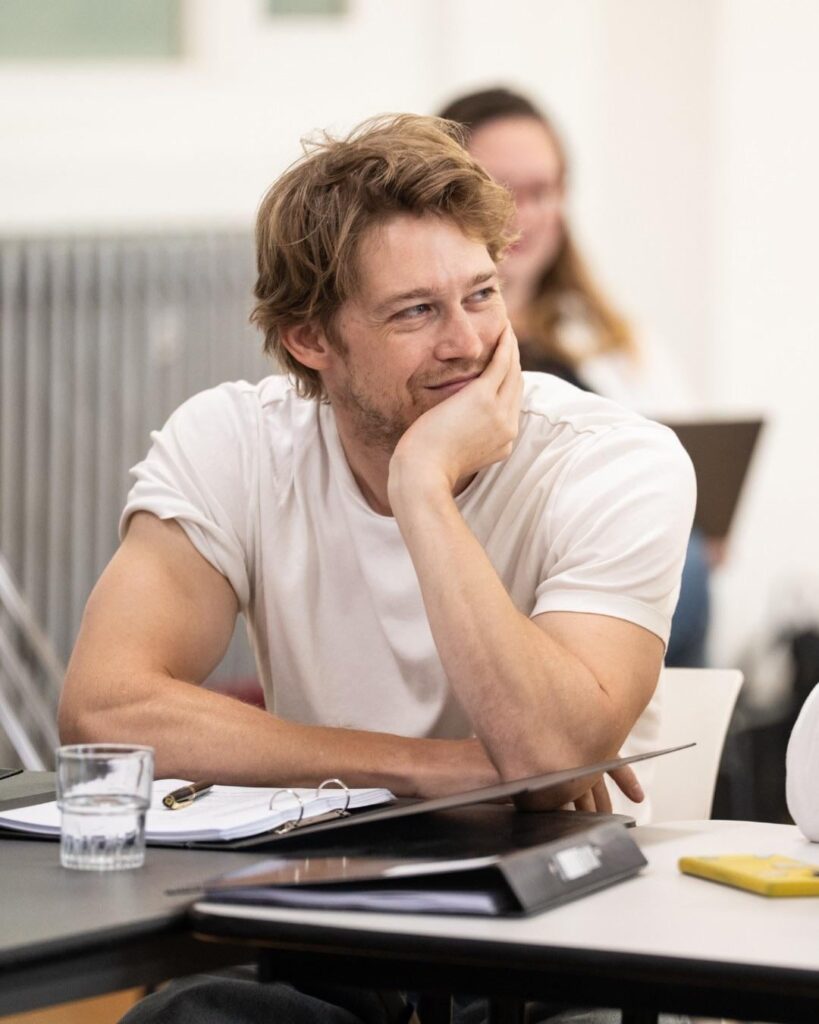 Joe Alwyn at the first day of rehearsals for his upcoming play ‘The Lady from the Sea’ at the Bridge Theatre.