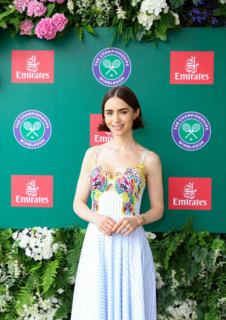 Lily Collins | The Championships, Wimbledon 6th July 2025