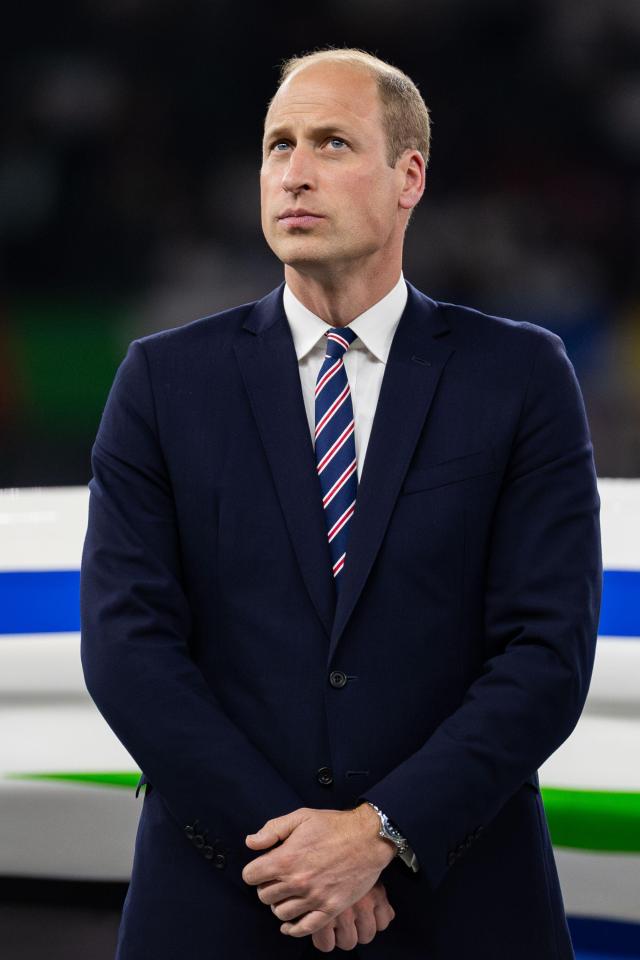 Prince William at the UEFA EURO 2024 final.