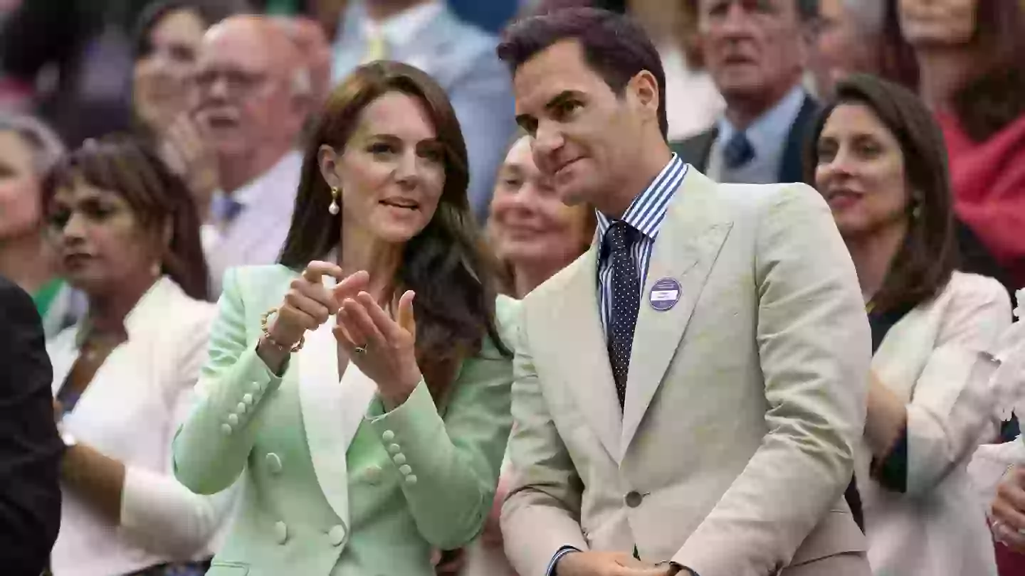 Princess Kate Middleton broke Royal protocol with Roger Federer ahead of Wimbledon final