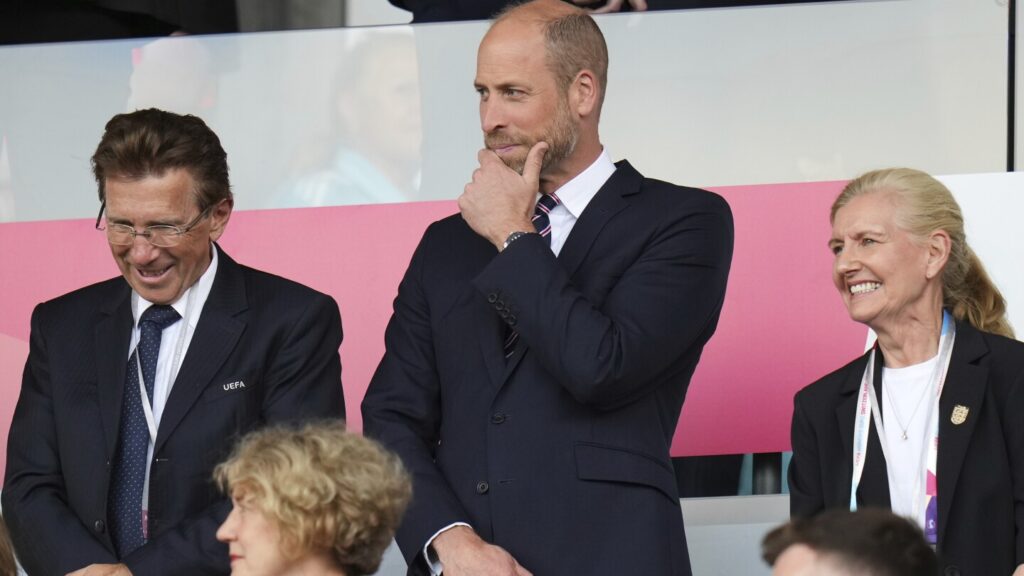 Royal support as Prince William watches England's crucial Euro 2025 match