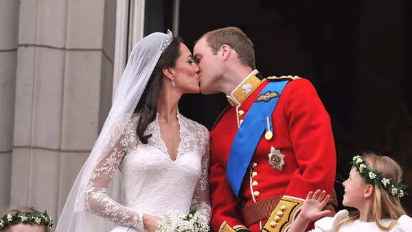 William and Kate after their wedding