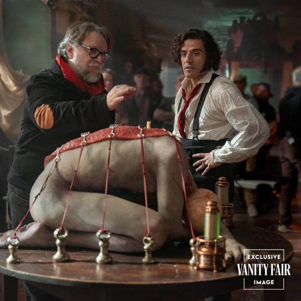 First look at Guillermo del Toro’s ‘Frankenstein’ starring Oscar Isaac, Jacob Elordi, Mia Goth, Charles Dance, Christoph Waltz, Christian Convery, Felix Kammerer & more.