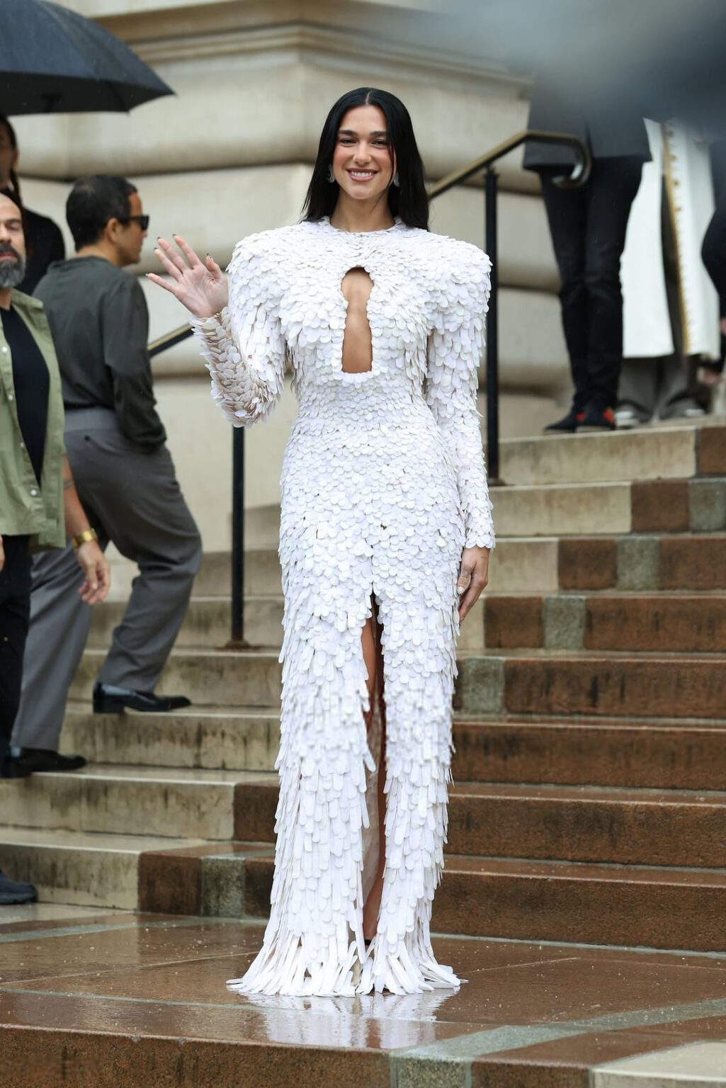 Dua Lipa at the Schiaparelli Haute Couture F/W '25-'26 show at Paris Fashion Week (07/07/2025)