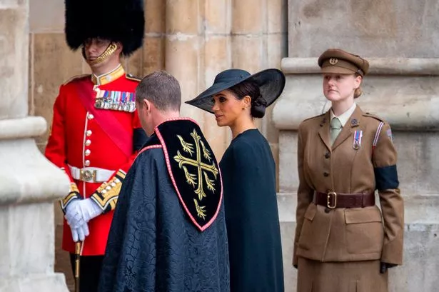 Meghan Markle at Queen Elizabeth II funeral 