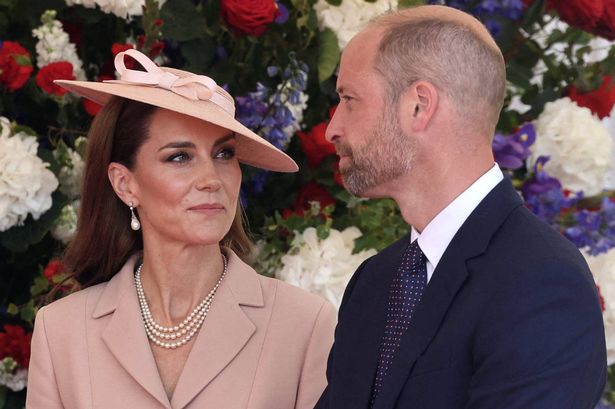 William and Kate earlier today at Windsor Castle 