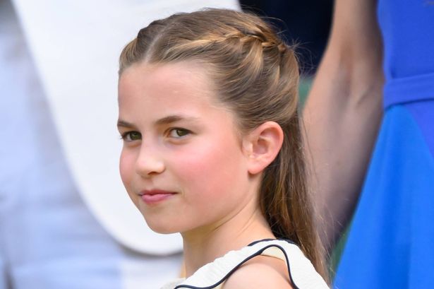 Princess Charlotte of Wales attends day fourteen of the Wimbledon Tennis Championships