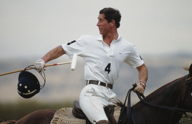 Prince Charles, the Prince of Wales playing polo, circa 1980
