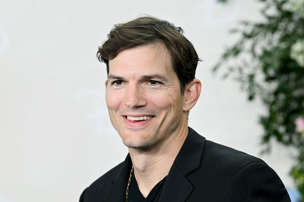 Ashton Kutcher at the Disney 2025 Upfront Red Carpet held at North Javits Center on May 13, 2025 in New York, New York.