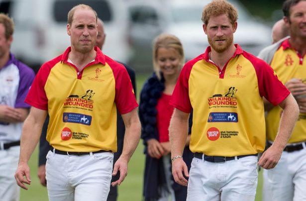 Prince William, Duke of Cambridge and Prince Harry during The Jerudong Park Trophy at Cirencester Park Polo Club