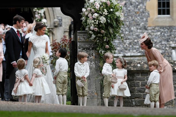 Prince George and Princess Charlotte were part of the bridal party at the wedding