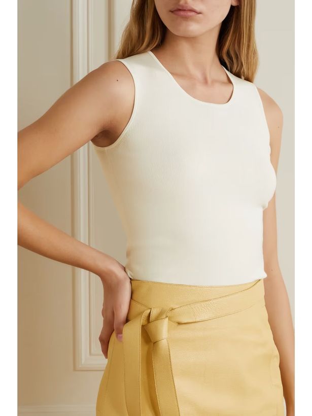 Joseph white silk vest top