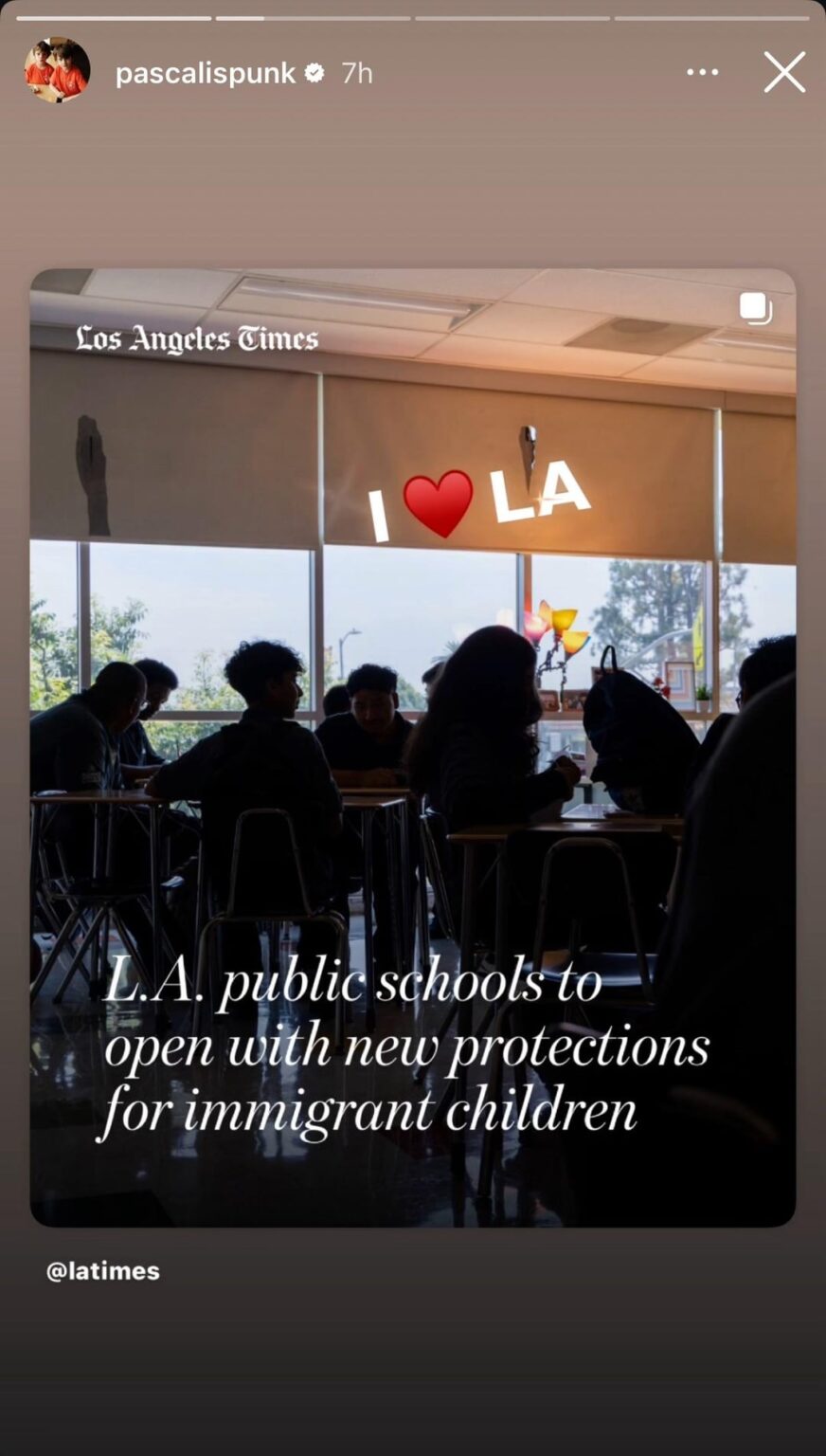 Pedro Pascal praises L.A. public schools who are preparing for the new year by deploying volunteers and staff (including school police) to protect immigrant children amid federal ICE raids
