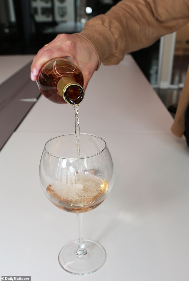 The Daily Mail FEMAIL team tried the rosé and while the wine was smooth, we couldn't easily detect the notes of stone fruit. In fact, it tasted quite bland
