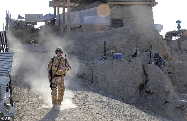 Harry in January 2008 in Helmand Province. The prince very much enjoyed the 'simplicity and anonymity of this life' and seemed more comfortable being a soldier than a prince'