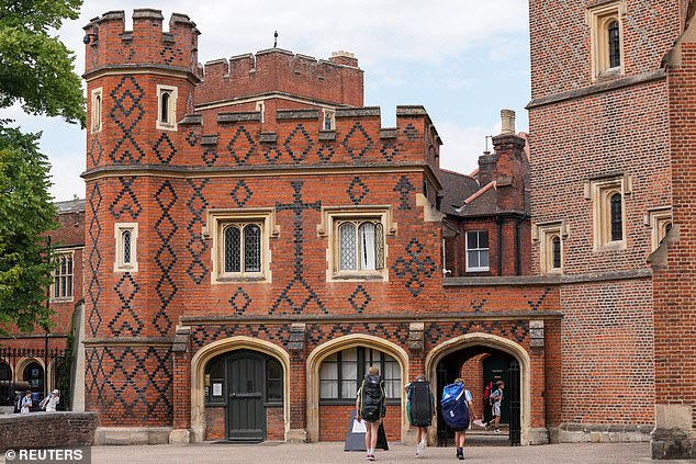 Eton (pictured) has 25 houses, including the main college where the prestigious King’s Scholars – the brightest academic pupils – are housed