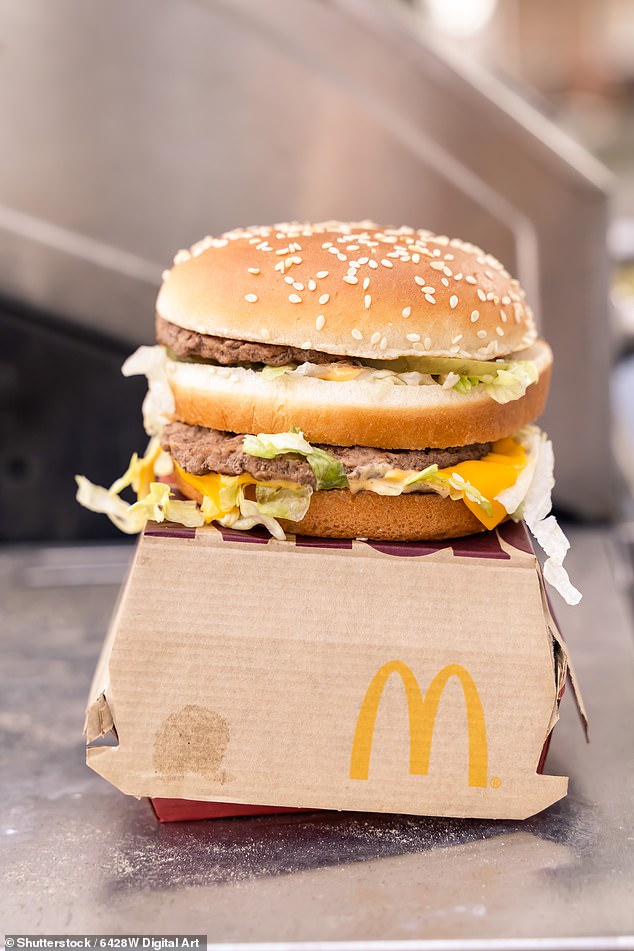 Some locals on Zakynthos have half-jokingly speculated, George fancied a fast food treat and pointed out that it is one of only a handful of Greek islands that boasts a McDonald’s restaurant pictured: A McDonald's Big Mac burger