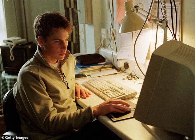 It has long been assumed that Eton – where Prince William was educated – would be the first choice for 12-year-old George when he leaves Lambrook, his preparatory school in Berkshire, next summer. Pictured: Prince William using a computer at Eton in 2000