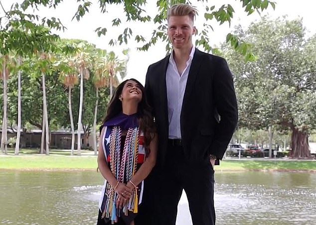 William Nall-Cain is 6ft8, making his lawyer wife Christy Boulet seem very petite indeed