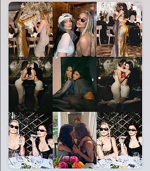 The Good American founder also put together a photo montage of the two in her Instagram Stories.