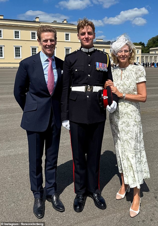 Recent graduate Alexander is pictured with his parents, James Ogilvy and Julia Ogilvy at the event