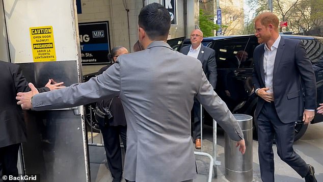 'It's a difficult-looking moment for anyone, and Meghan doesn't seem to hang around to make it go more smoothly for Harry, who then gets ushered in behind her,' said the body language expert