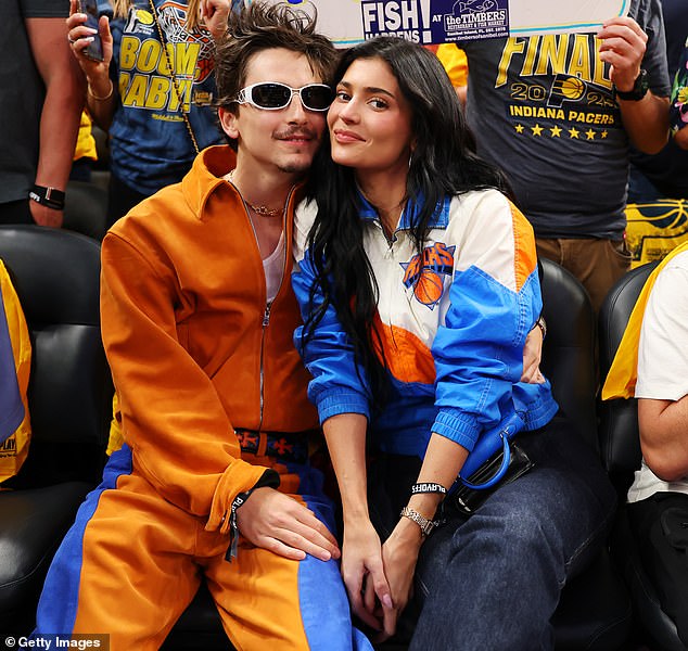 Jenner and Chalamet began dating in January 2023, went public in September of that year and made their red carpet debut in May 2025; pictured in May 2025 at the 2025 NBA Playoffs