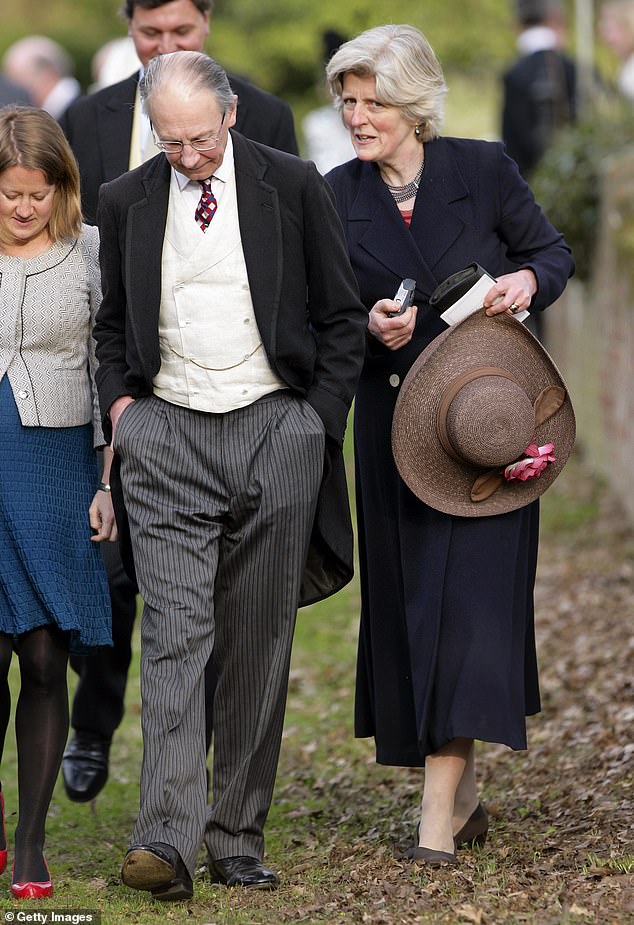 Robert Fellowes and Lady Jane Fellowes are pictured in 2011